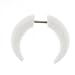 Fake Acrylic Pinchers - White 16g Wire - 2 Gauge Pincher - Sold as a Pair