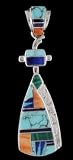 Inlay Kachina Pendant by Earl Plummer, #TP239