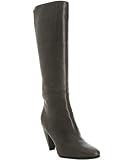 Alberto Fermani grey seamed leather tall boots