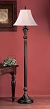 Designed Lighting FL6091ABK/BZ Matador Almost Black/Bronze Floor Lamp withShade