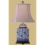 Classic Traditional Formal Quality Lighting - 23" Blue & White Jar Oriental Style Fine Table Lamp