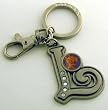 Tinker Bell Letter L Pewter Key Chain
