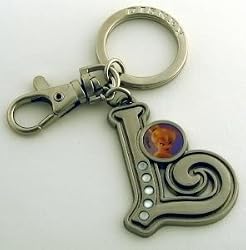 Tinker Bell Letter L Pewter Key Chain