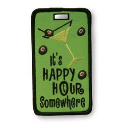 Finders Key Purse It's Happy Hour Somewhere Luggage Tag