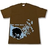 Buy Hot Water Music - SKULL FLOWER T-shirt, Brown by Hot Water Music