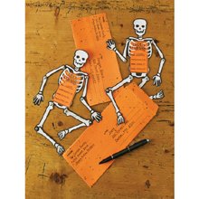 Martha Stewart Crafts Classic Halloween Skeleton Invitations