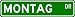 MONTAG Street Sign ~ Personalized Family Lastname Sign ~ Gameroom, Basement, Garage S...