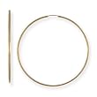 Extra Large (XL) Size 14k Gold Endless 2 3/8" (60mm) Hoop Earrings, HypoAllergenic