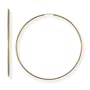 Extra Large 14k Gold Endless 2 3/8" Hoop Earrings, 2mm Thick Continuous Eternal Wire, 2x60mm