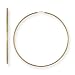 Extra Large (XL) Size 14k Gold Endless 2 3/8" (60mm) Hoop Earrings, HypoAllergenic