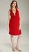 The Pleat Front Halter Dress w/Swarovski Crystal