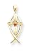 14k AA Diamond Cross Pendant