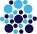 Set of 30 - Dark Blue Navy / Ice Blue Circles Polka Dots Vinyl Wall Graphic Decals Stickers
