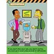 Simpsons Don't Strike Sticker