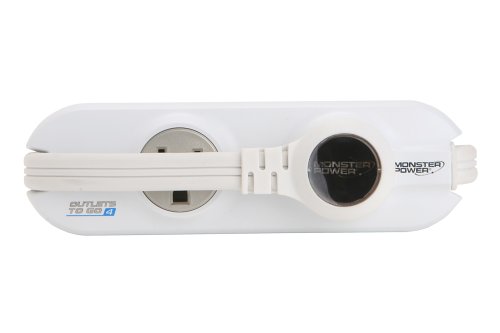 Monster MP OTG400 WH Outlets To Go Power Strip (White)