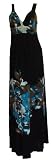 New Ladies Long Maxi Dress (Small, Magenta Green)