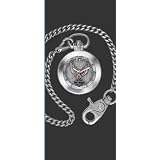 Harley Davidson Bulova Mens Pocket Watch. Raised antiqued pewter Harley-Davidson Eagle and Bar and... by Bulova