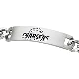 Stainless Steel San Diego Chargers Name Logo ID Bracelet