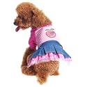 Apple Denim Designer Dog Dress Size XXS Teacup