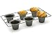 Kitchen & Housewares : Chicago Metallic Gourmetware Nonstick 6-Cup Popover Pan
