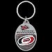 Pewter NHL Team Key Ring - Carolina Hurricanes