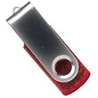 Portable Flash Disk 256MB USB 2.0 (Transparent Red)