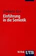 Einf�hrung in die Semiotik (Uni-Taschenb�cher S)