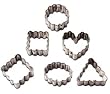Mini Metal Cookie Cutters 6/Pkg - Geometic Crinkle