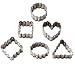 Crinkle Edge Mini Cookie Cutters - 1 1/4 (6 count)