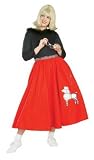 50 &acute; s Poodle Babe Adult Costume ( Large ) - B000H3VF90