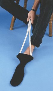 Slip-on dressing aid