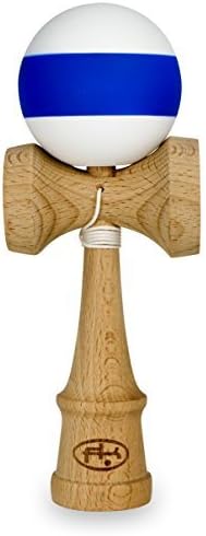 Flow Kendamas - White and Blue Kendama - Premium sGrip Paint