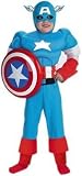  : Captain America Deluxe Muscle Child Costume Child (7-8)