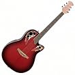 Applause AE48 Super-Shallow Acoustic-Electric Guitar (Ruby Red Burst)