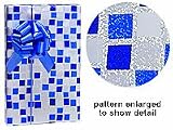 Premium Trendy Blue Dazzle Holographic Sparkle Gift Wrap Wrapping Paper 17 Foot Roll