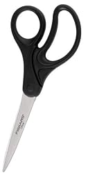 Fiskars 8in. Black Recycled Straight Scissors 01-004253J
