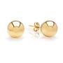 Duragold 14k Yellow Gold 8mm Ball Stud Earrings