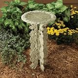 Pedestal Rose Birdbath Rust