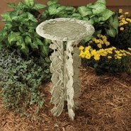 Pedestal Rose Birdbath Rust