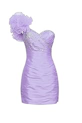 Beaded One Shoulder Sleeveless Sweetheart Sheath Homecoming Dress/Wedding Dress 