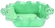 Fleur De Lis Square Casserole Celadon Dish