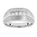 Men's 1/2 Carat Princess Diamond 18k White Gold Wedding Ring