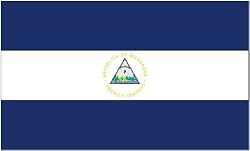 Annin Nylon Nicaragua Flag, 3-Foot by 5-Foot
