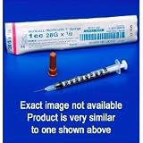 MONOJECT SoftPack Tuberculin 1 cc/ml Syringe w/ 25g x 5/8 Detachable Needle - Sterile - Box of 100