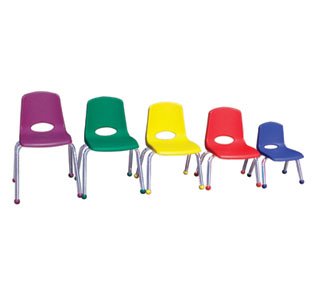 Kitchen: Chrome Leg Stack Chairs 16 Inch Set Of 10 Blue