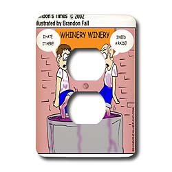 Londons Times Funny Food Coffee other Digestibles - Disgruntled Winery Workers - Light Switch Covers - 2 plug outlet cover