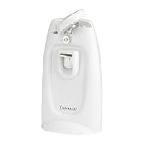 Continental Electrics CE22262 Tall Can Opener with Knife Sharpener-white