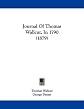 Journal of Thomas Wallcut, in 1790