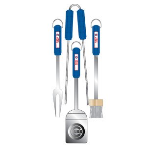 Chicago Cubs Barbecue BBQ Set - MLB Baseball Fan Shop Sports Team Merchandise