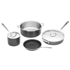 All-Clad LTD 6-Piece Cookware Set with Nonstick Fry Pan by Cookware Sets